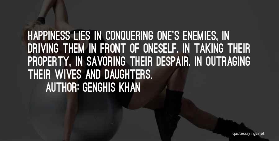 Conquering Oneself Quotes By Genghis Khan
