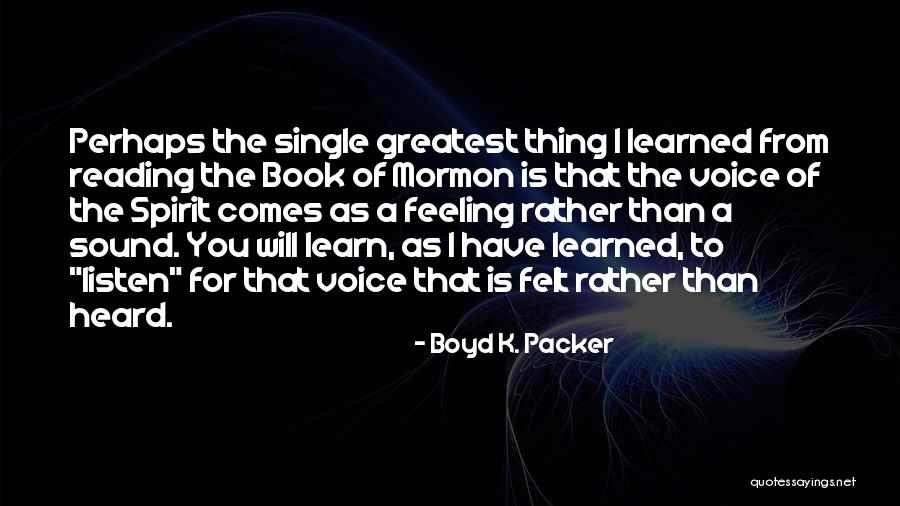 Conquerir Participe Quotes By Boyd K. Packer Conquerir Participe Quotes By Boyd K. Packer
