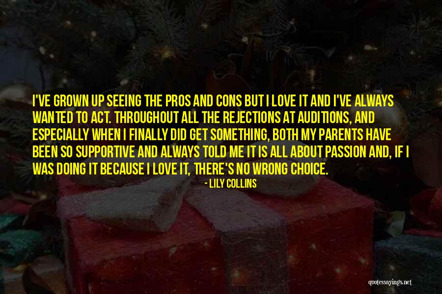 Cons And Pros Quotes By Lily Collins Cons And Pros Quotes By Lily Collins