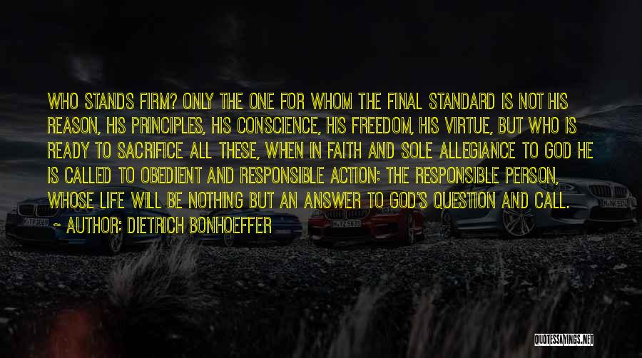 Conscience And Freedom Quotes By Dietrich Bonhoeffer