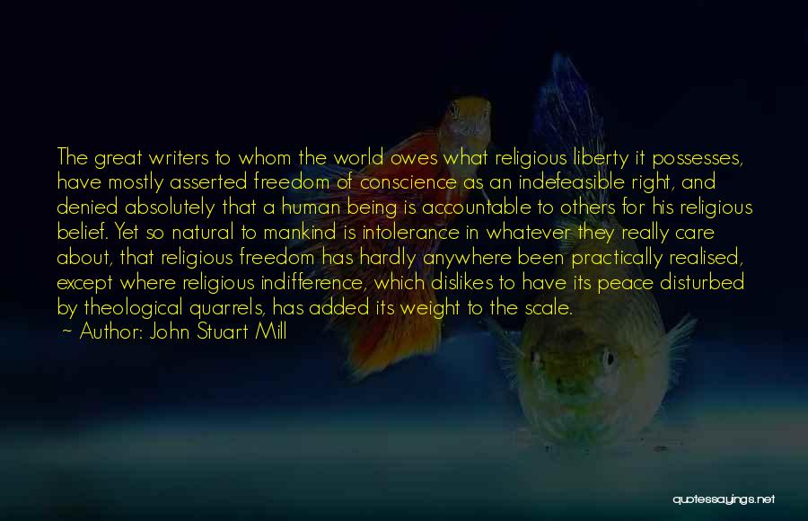 Conscience And Freedom Quotes By John Stuart Mill