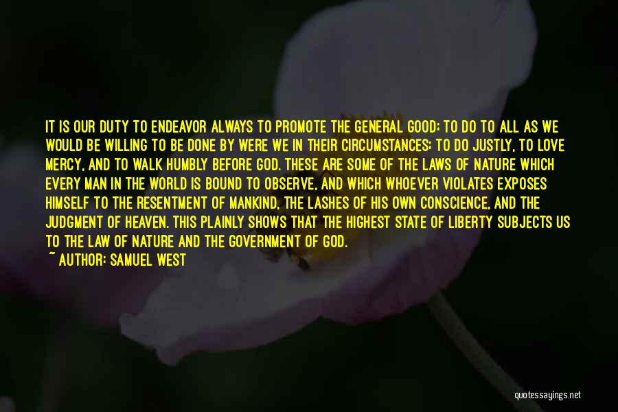 Conscience And God Quotes By Samuel West