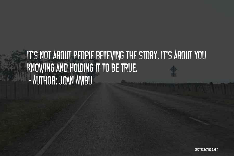 Conscience And Guilt Quotes By Joan Ambu