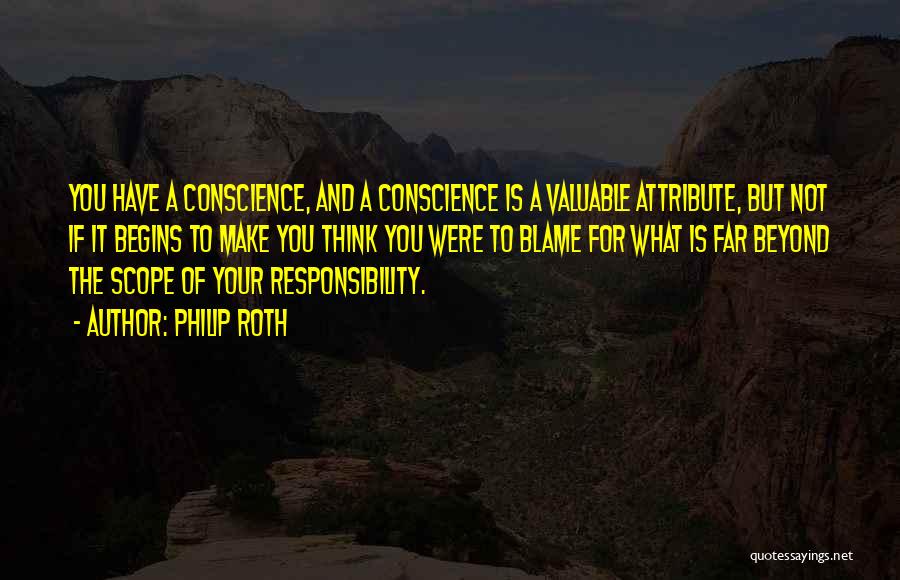 Conscience And Guilt Quotes By Philip Roth