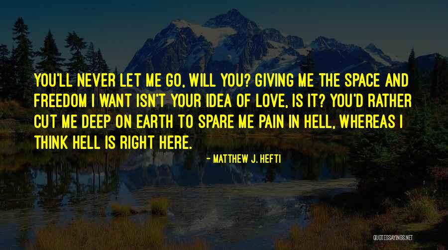 Conscience In Love Quotes By Matthew J. Hefti