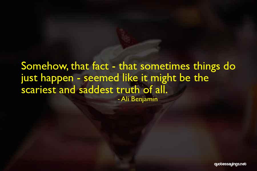 Consciencia O Quotes By Ali Benjamin Consciencia O Quotes By Ali Benjamin