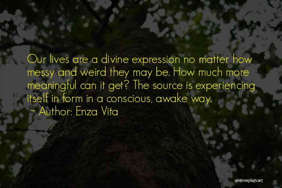 Conscious Life Quotes By Enza Vita
