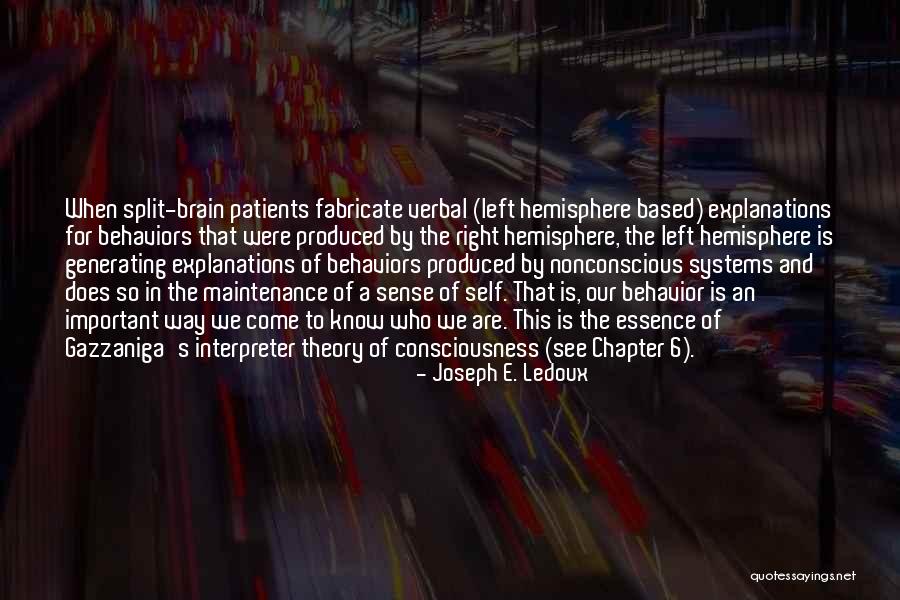 Consciousness In The Brain Quotes By Joseph E. Ledoux Consciousness In The Brain Quotes By Joseph E. Ledoux