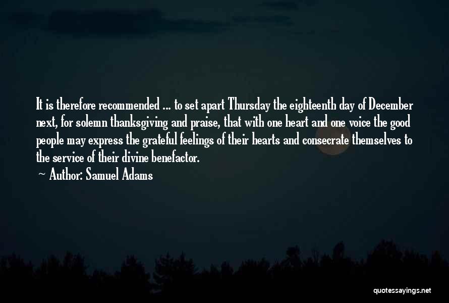 Consecrate Quotes By Samuel Adams