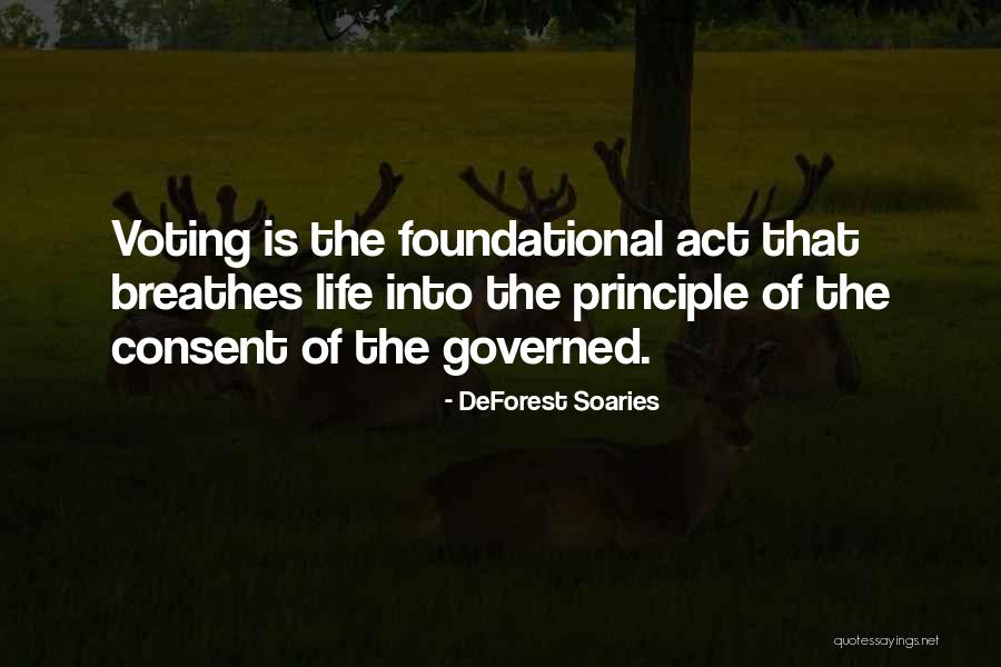 Consent Of The Governed Quotes By DeForest Soaries