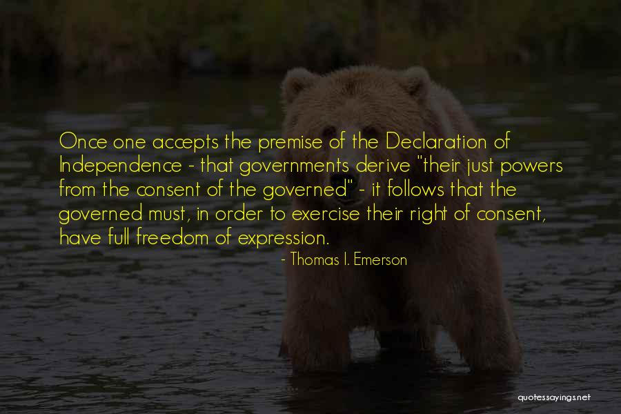 Consent Of The Governed Quotes By Thomas I. Emerson