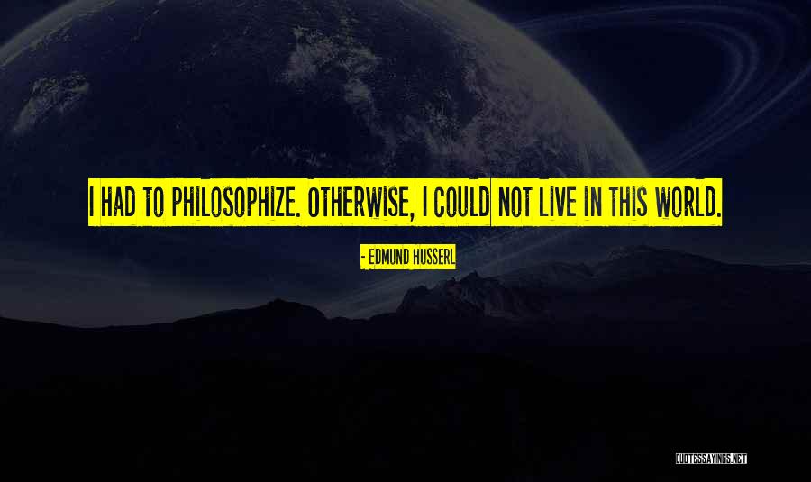 Consequently In Latin Quotes By Edmund Husserl
