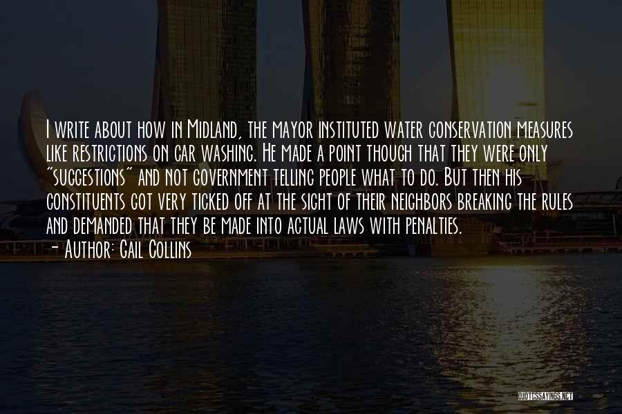 Conservation Of Water Quotes By Gail Collins