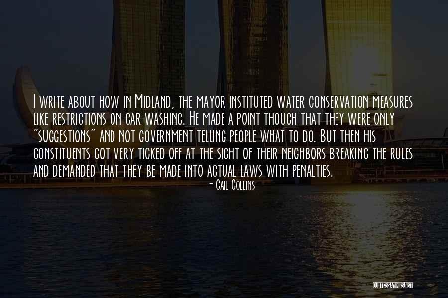 Conservation Of Water Quotes By Gail Collins