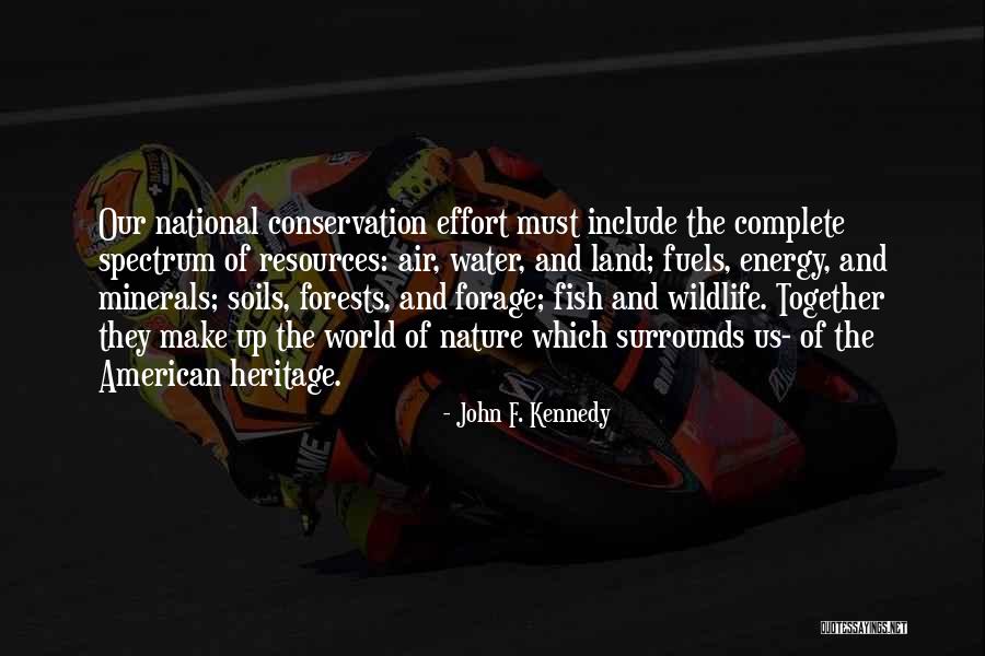 Conservation Of Water Quotes By John F. Kennedy