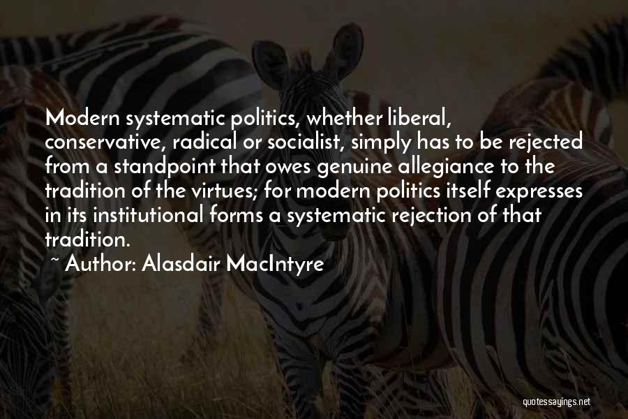 Conservative Politics Quotes By Alasdair MacIntyre