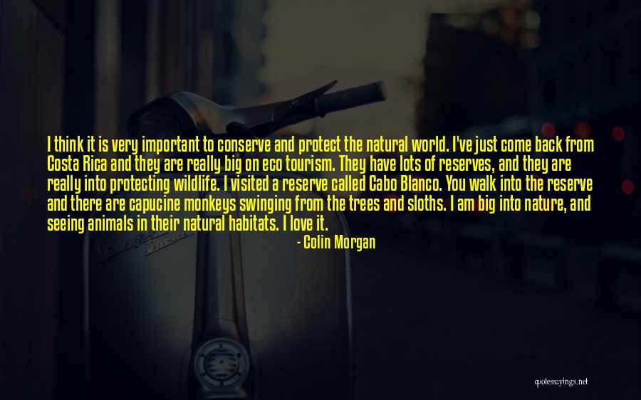 Conserve Wildlife Quotes By Colin Morgan Conserve Wildlife Quotes By Colin Morgan