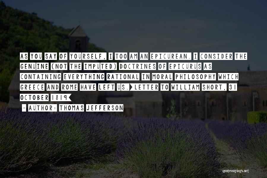 Consider Yourself Quotes By Thomas Jefferson