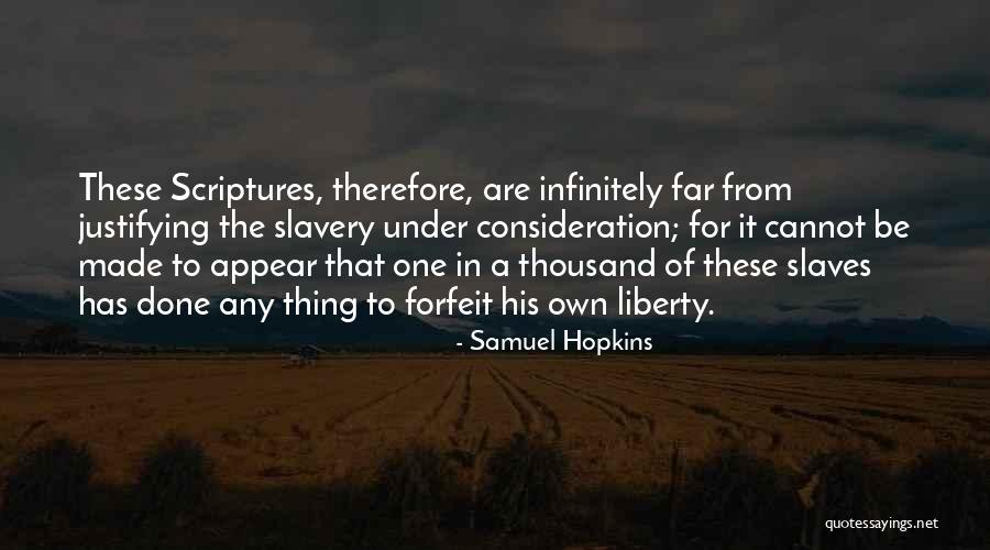 Consideration Of Quotes By Samuel Hopkins Consideration Of Quotes By Samuel Hopkins