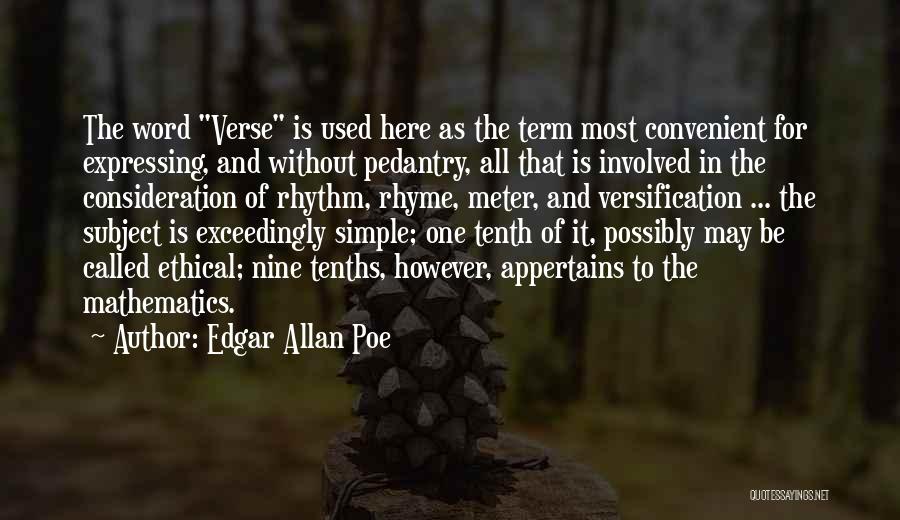 Consideration Quotes By Edgar Allan Poe