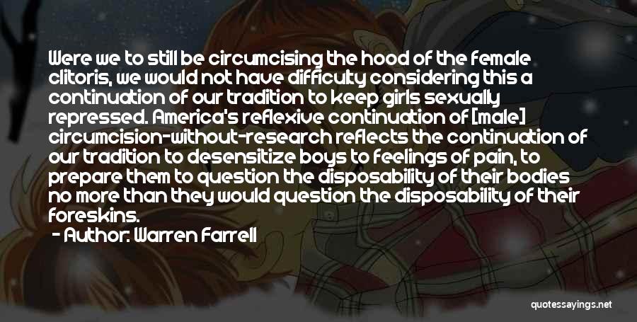 Considering Feelings Quotes By Warren Farrell