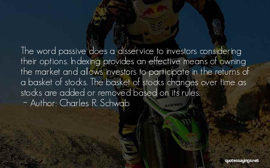 Considering Options Quotes By Charles R. Schwab