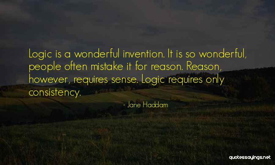 Consistency Quotes By Jane Haddam