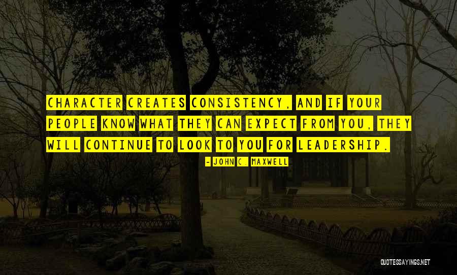 Consistency Quotes By John C. Maxwell