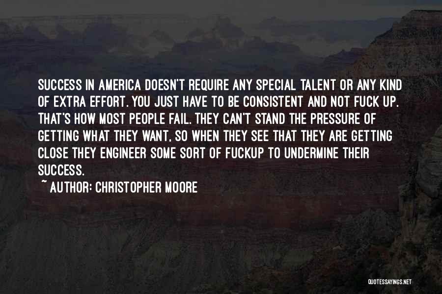 Consistent Success Quotes By Christopher Moore