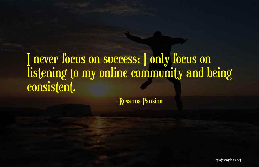 Consistent Success Quotes By Rosanna Pansino