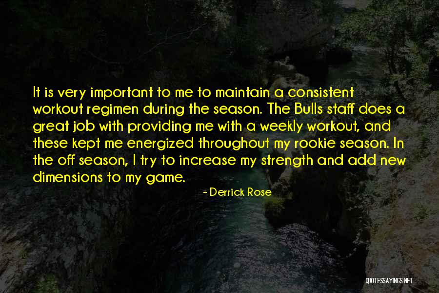 Consistent Workout Quotes By Derrick Rose Consistent Workout Quotes By Derrick Rose