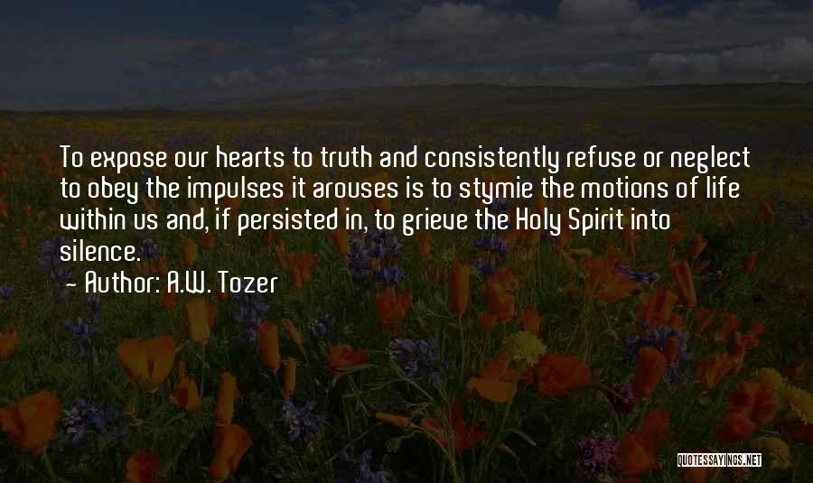 Consistently Life Quotes By A.W. Tozer