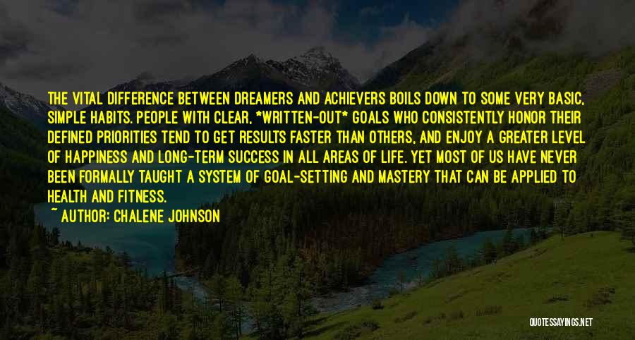 Consistently Life Quotes By Chalene Johnson