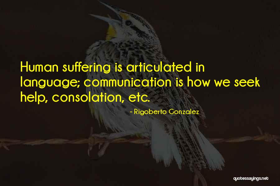 Consolation Quotes By Rigoberto Gonzalez