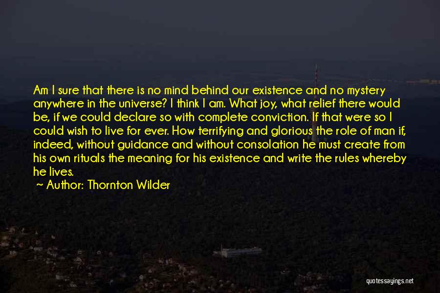 Consolation Quotes By Thornton Wilder