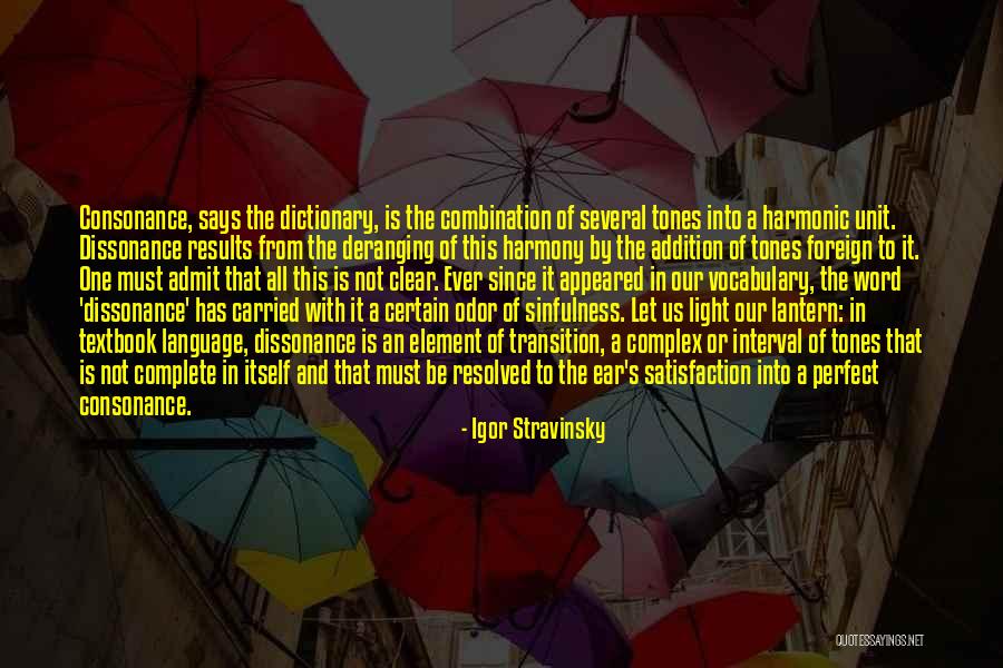 Consonance Quotes By Igor Stravinsky Consonance Quotes By Igor Stravinsky