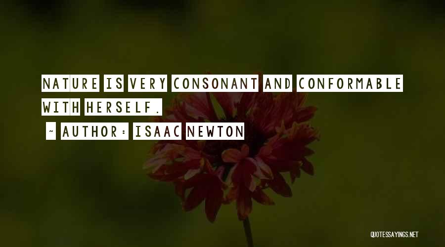 Consonants Quotes By Isaac Newton