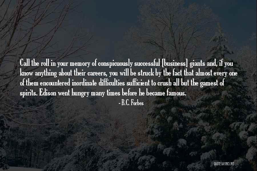 Conspicuously Quotes By B.C. Forbes Conspicuously Quotes By B.C. Forbes