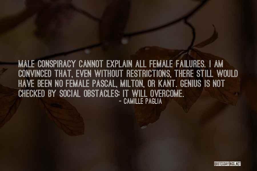 Conspiracy Quotes By Camille Paglia