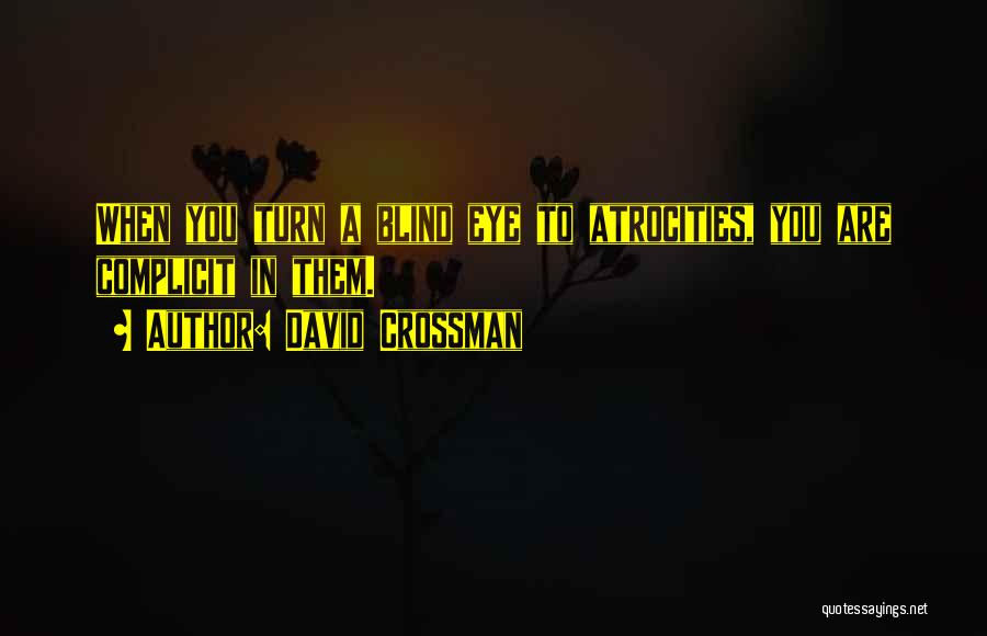 Conspiracy Quotes By David Crossman