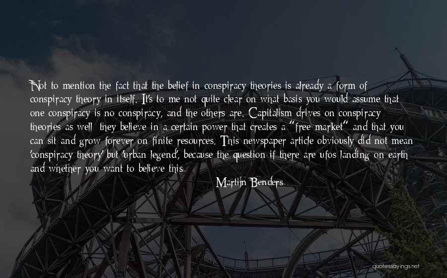 Conspiracy Theories Quotes By Martijn Benders