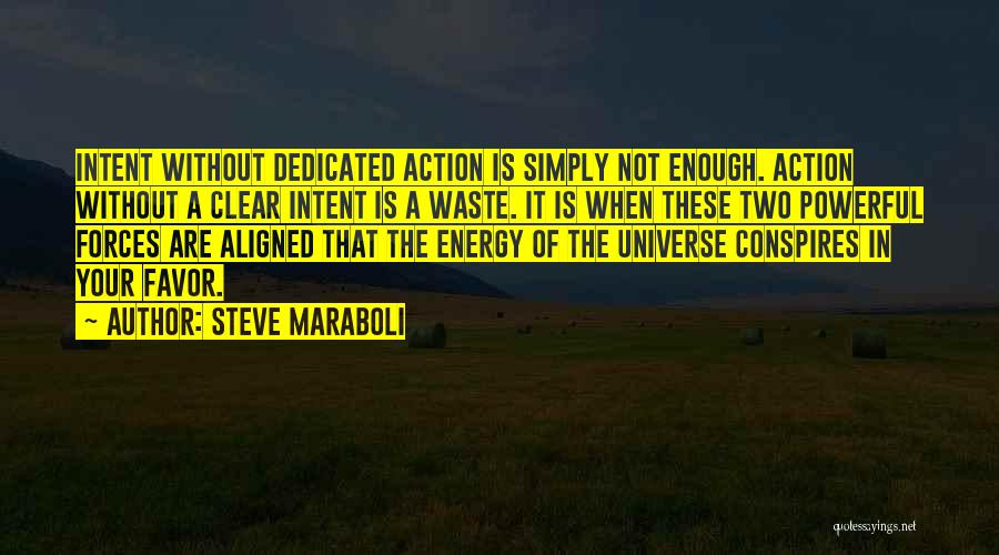 Conspires Quotes By Steve Maraboli