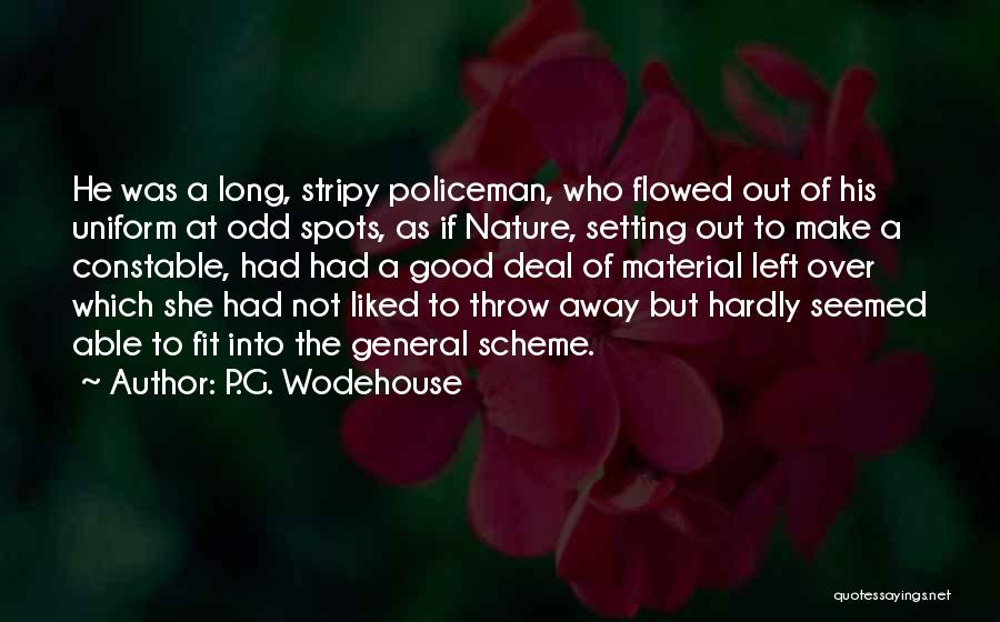 Constable Quotes By P.G. Wodehouse