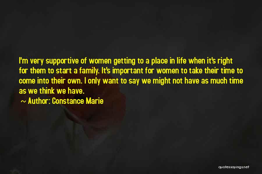 Constance Quotes By Constance Marie