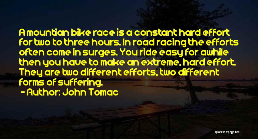 Constant Effort Quotes By John Tomac