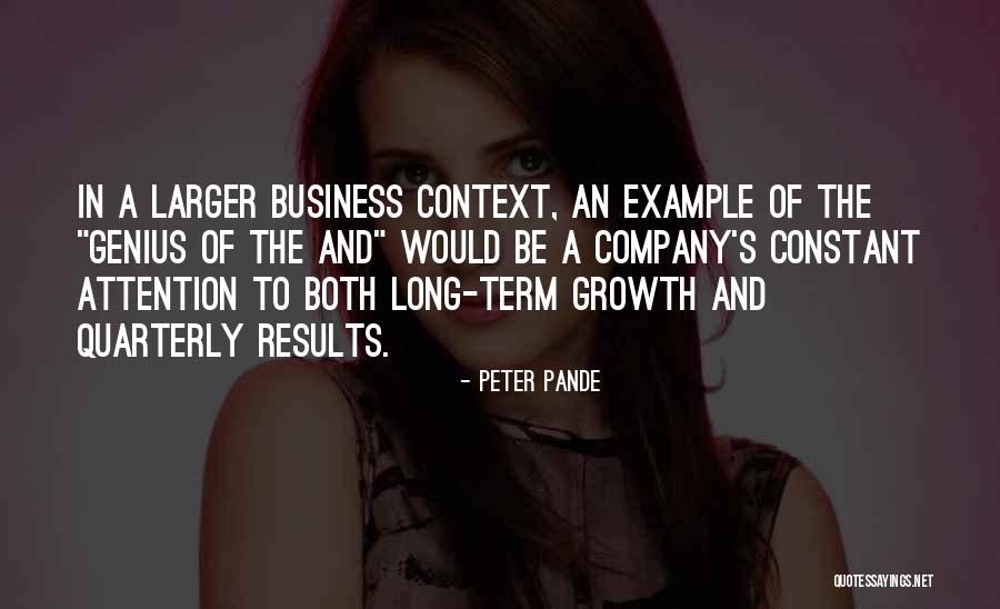 Constant Growth Quotes By Peter Pande Constant Growth Quotes By Peter Pande