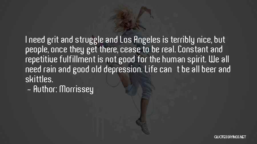 Constant Struggle Quotes By Morrissey