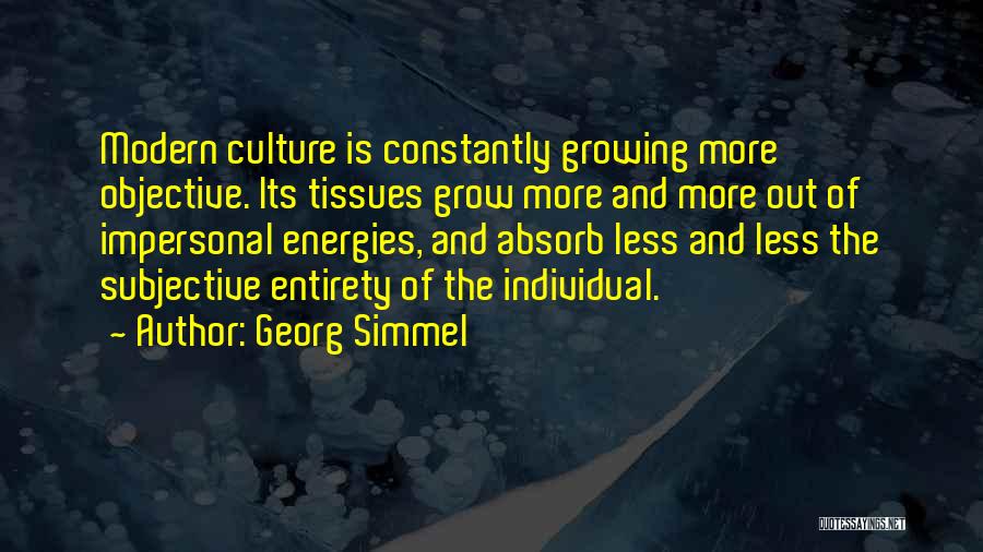 Constantly Growing Quotes By Georg Simmel