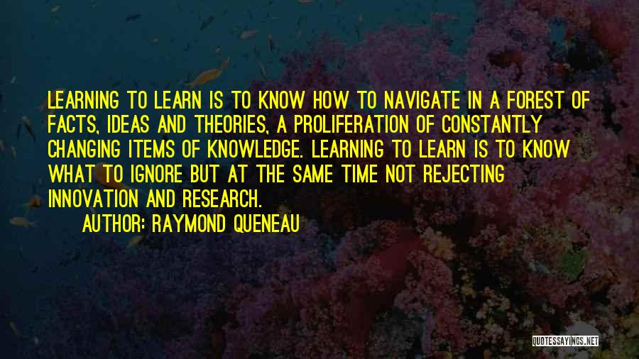 Constantly Learning Quotes By Raymond Queneau