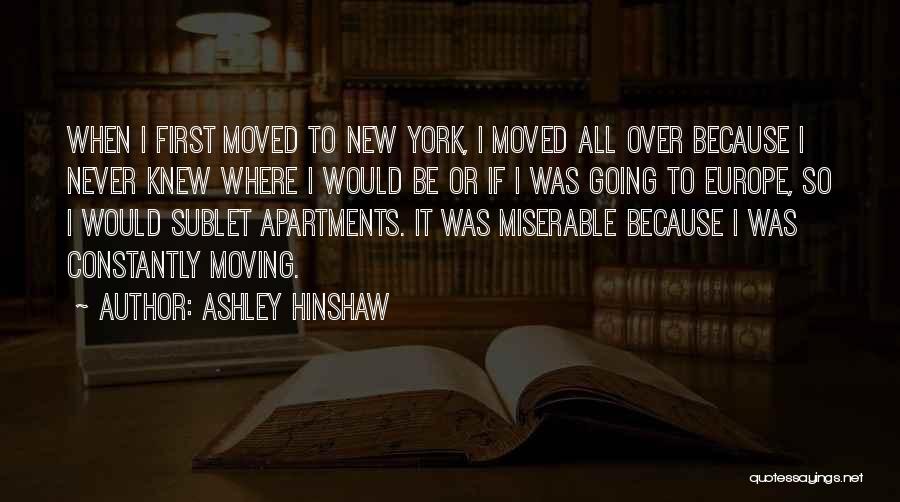 Constantly Moving Quotes By Ashley Hinshaw